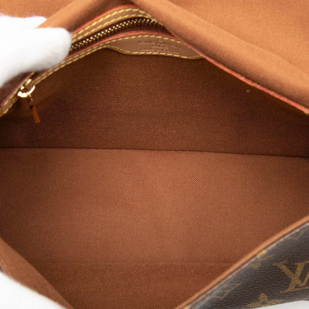 LOUIS VUITTON Brown Monogram Leather Mini Looping Shoulder Bag - Picture 4 of 6